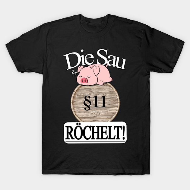 Die Sau röchelt T-Shirt by FashionBlack